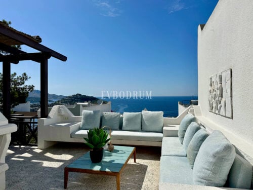 Rental family home in Yalikavak with sea access, 3 bedrooms