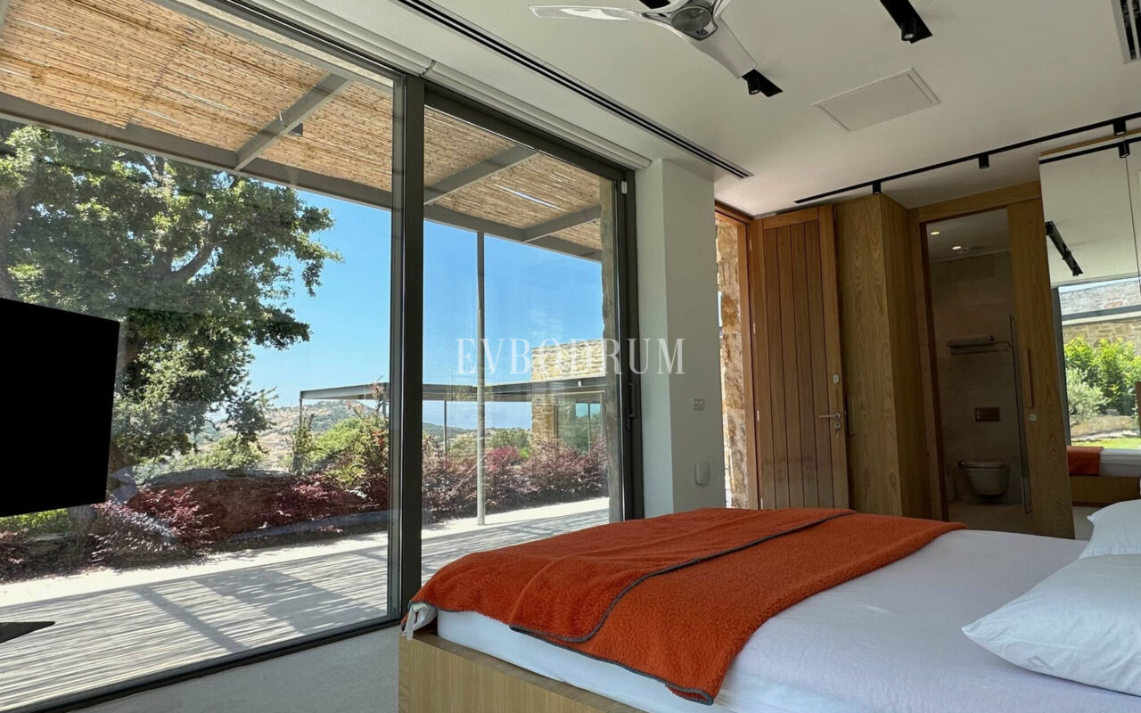 Modern, havuzlu ve geniş bahçeli villa