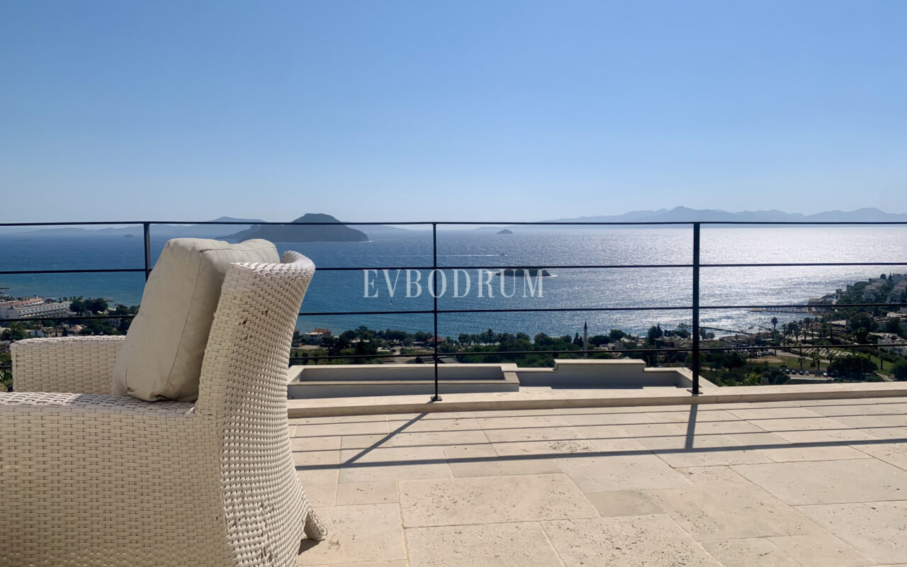 Muhteşem adalar ve deniz manzaralı, havuzlu villa