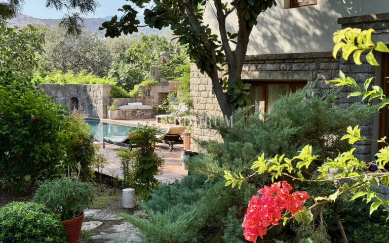 Plaja yürüme mesafesinde, havuzlu ve bahçeli geniş villa – Görsel 1