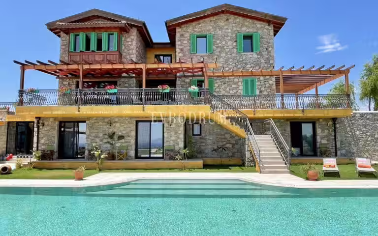 Datça’da Havuzlu Tatil Villası, Aylık Kiralık – Görsel 12