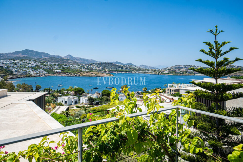 Plajlı sitede, özel havuzlu villa