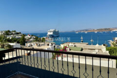 Yıllık kiralık, Kale ve adalar manzaralı Bodrum Evi