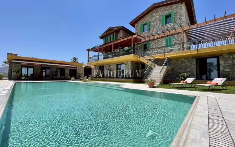 Datça’da Havuzlu Tatil Villası, Aylık Kiralık – Görsel 14