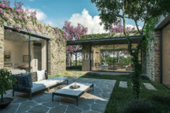 Ödüllü mimarisiyle, tasarım taş villa