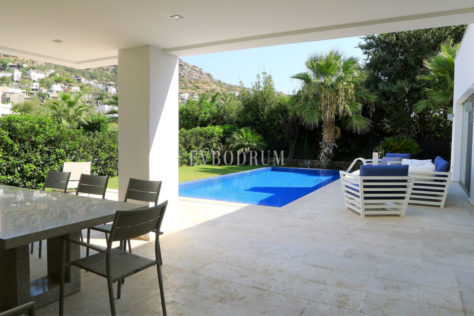 Havuzlu Yeni Villa, Sahile 5 Dakika Yürüme Mesafesinde, Haftalık Kiralık – Görsel 3