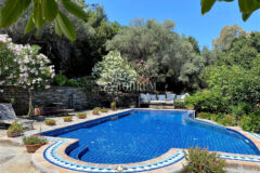 Geniş Bahçeli ve Özel Havuzlu Kiralık Taş Ev