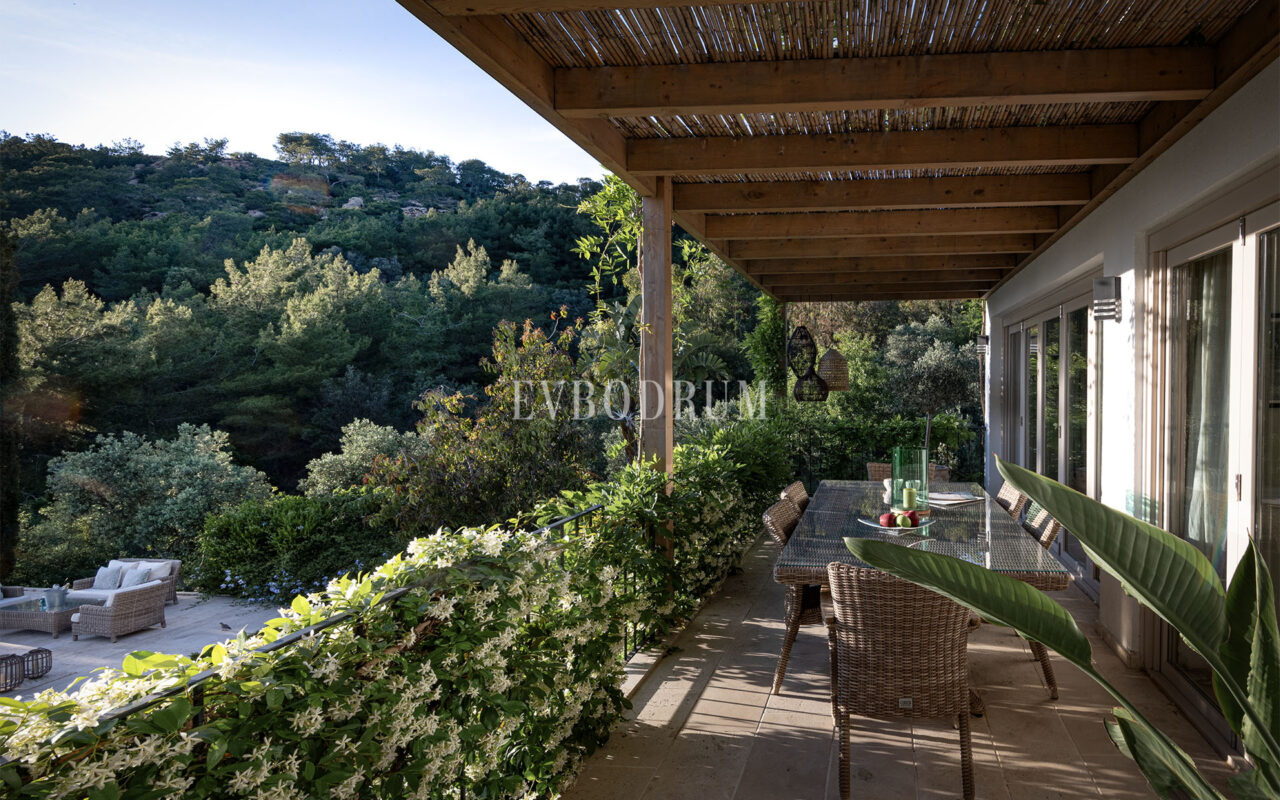 Misafir evi, havuz ve 5.025 m2 peyzajlı bahçesiyle eşsiz villa