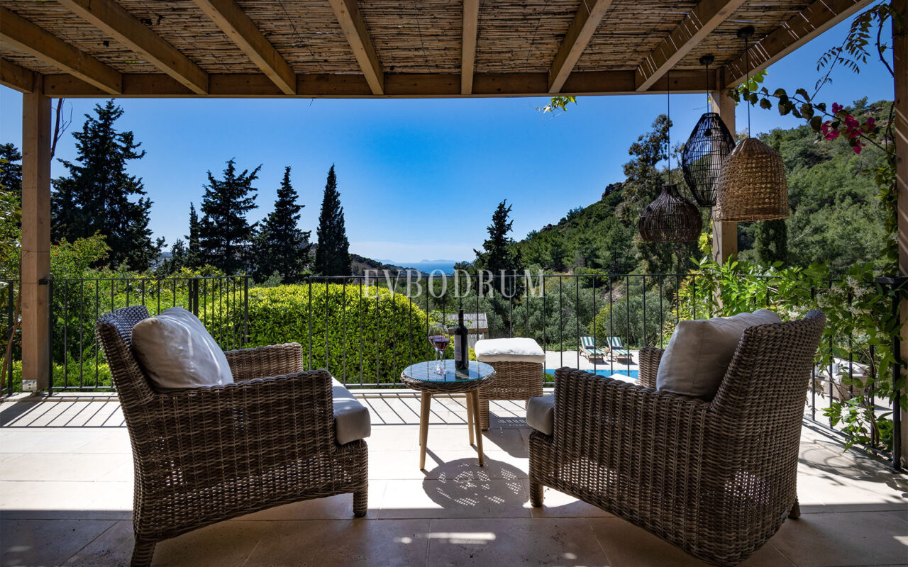 Misafir evi, havuz ve 5.025 m2 peyzajlı bahçesiyle eşsiz villa