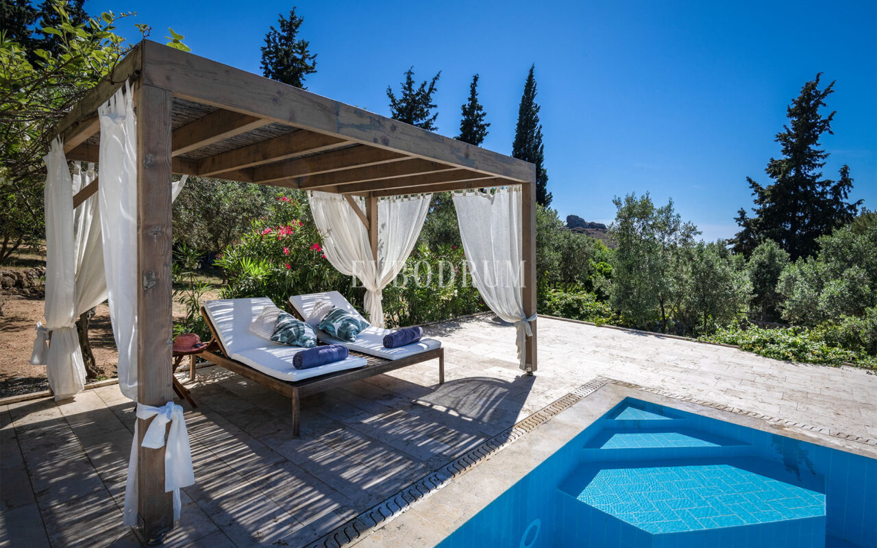 Misafir evi, havuz ve 5.025 m2 peyzajlı bahçesiyle eşsiz villa