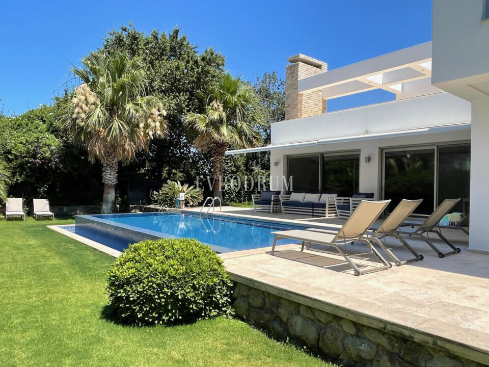 Havuzlu Yeni Villa, Sahile 5 Dakika Yürüme Mesafesinde, Haftalık Kiralık – Img