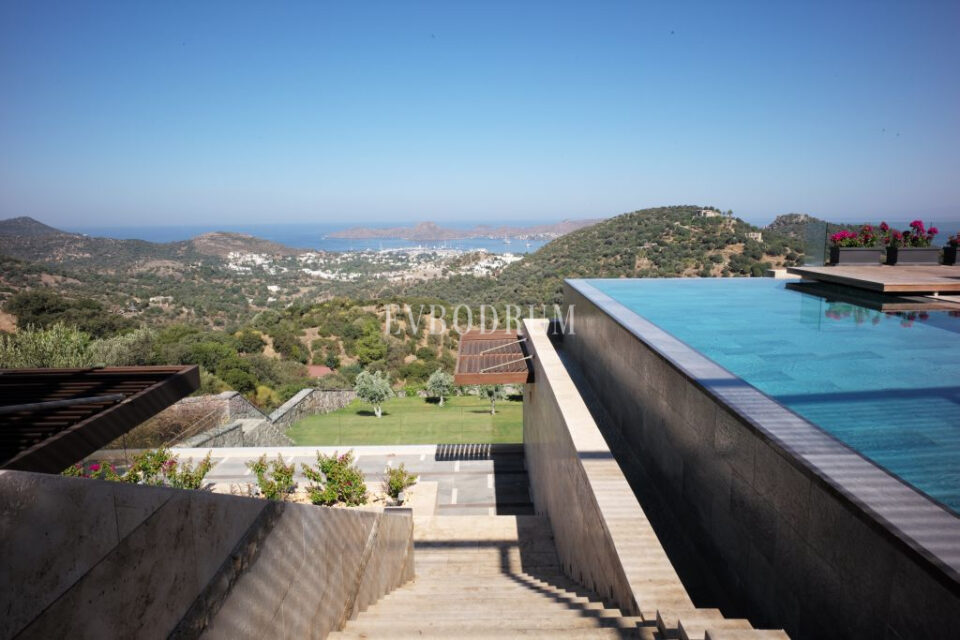 Yalikavak koyu manzarasına hakim malikane – Pool Garden View