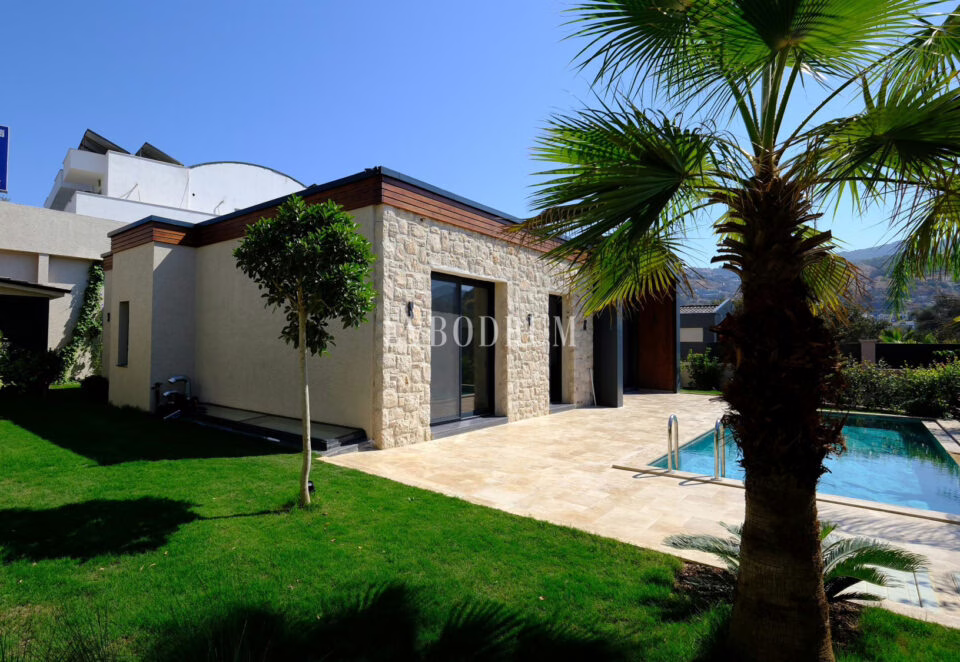 Yalıkavak'ta yeni tamamlanmış, mimari tasarımlı villa – Resim6